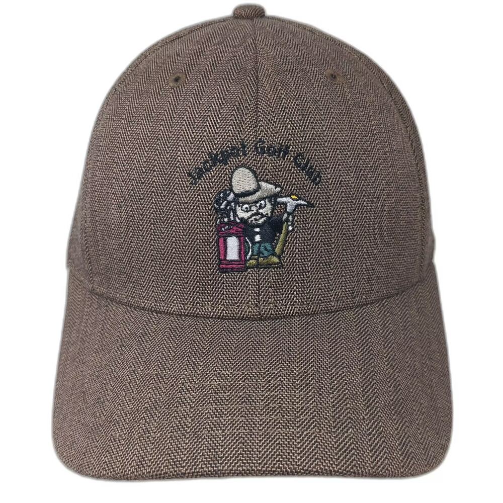 Legendary Headwear Jackpot Golf Club Nevada Brown Baseball Cap Slideback OS Hat